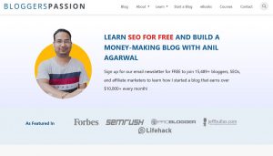 website technology tools used to build bloggerspassion blog
