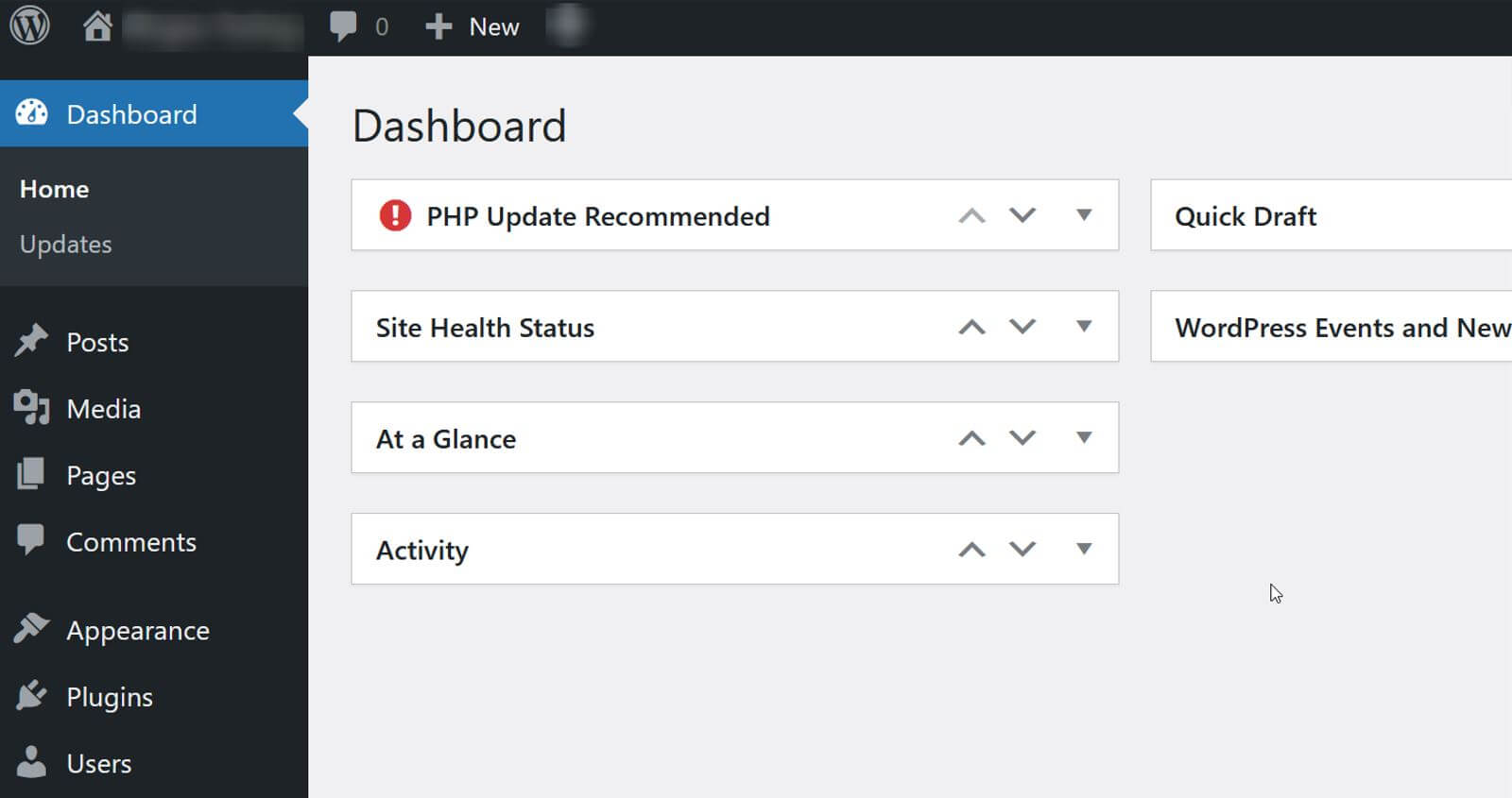 WordPress admin dashboard can't be accessed fixing