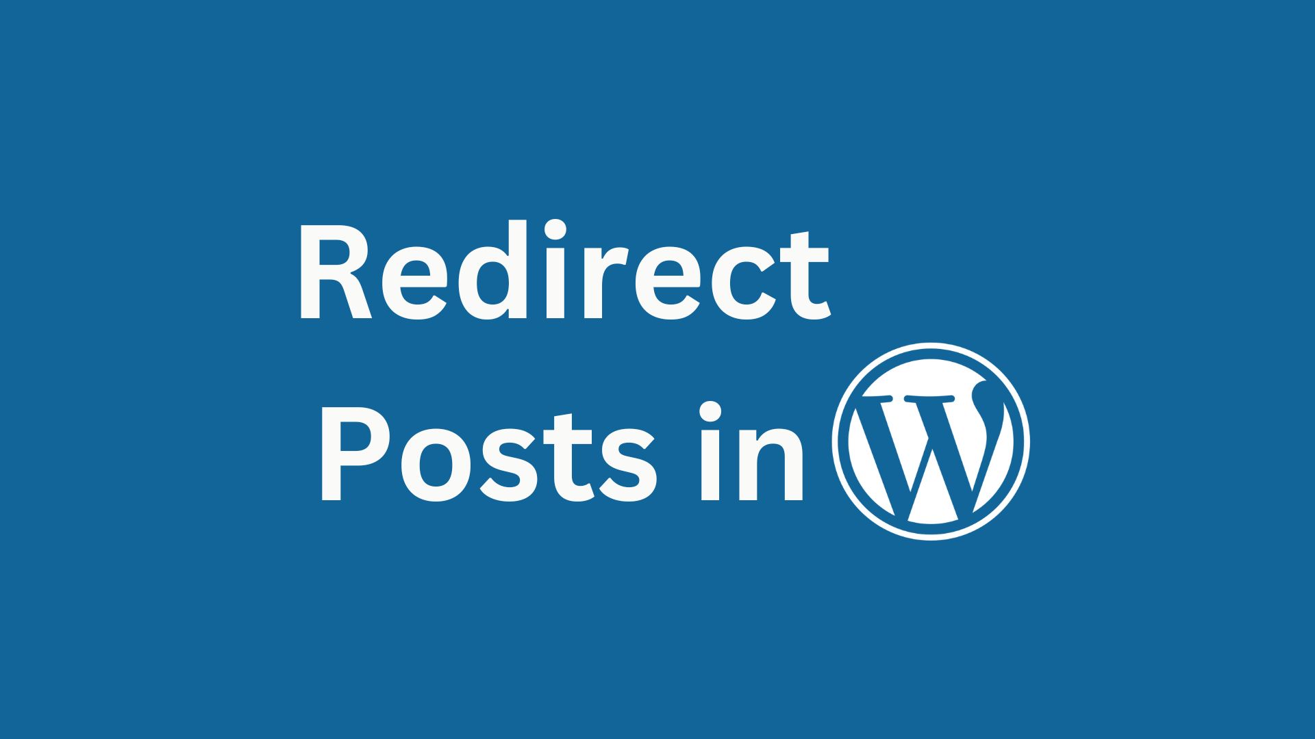 301 redirect only posts in WordPress