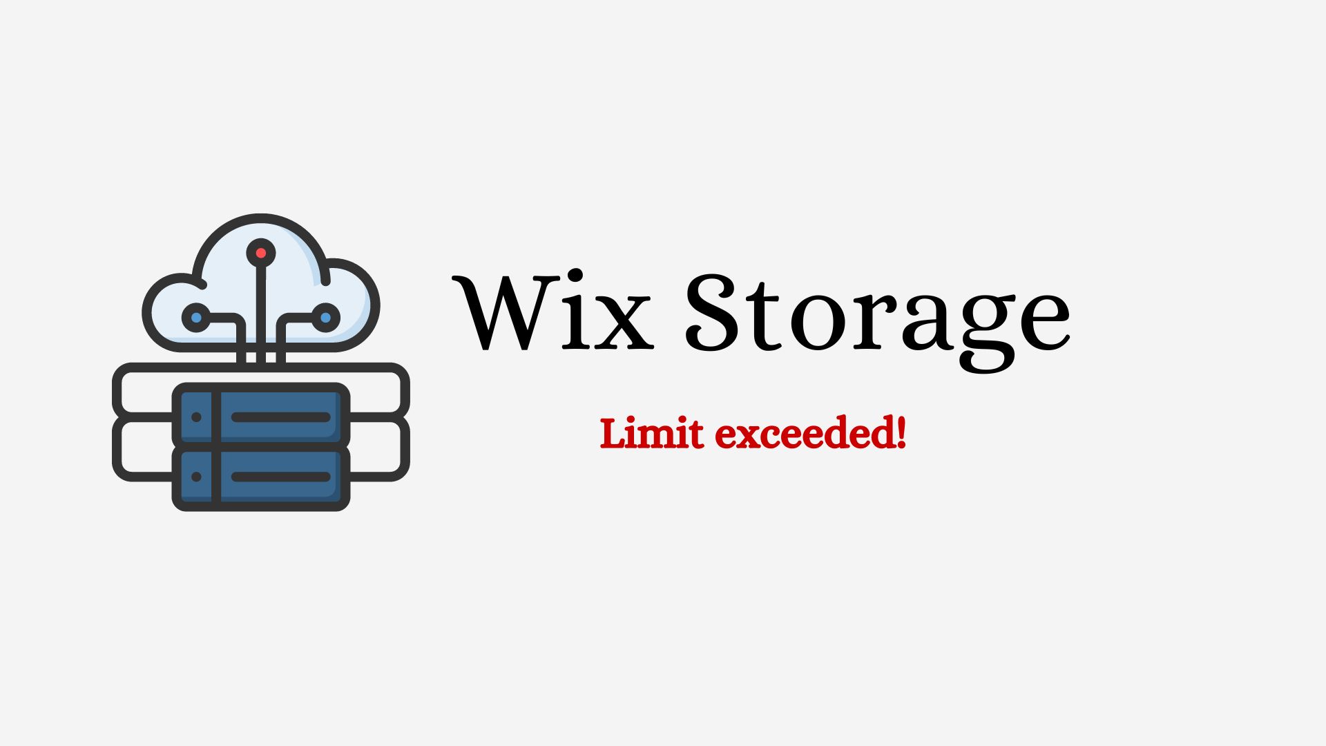 Wix storage limit for free websites